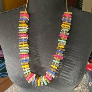 Kate Spade multicolored lucite statement necklace